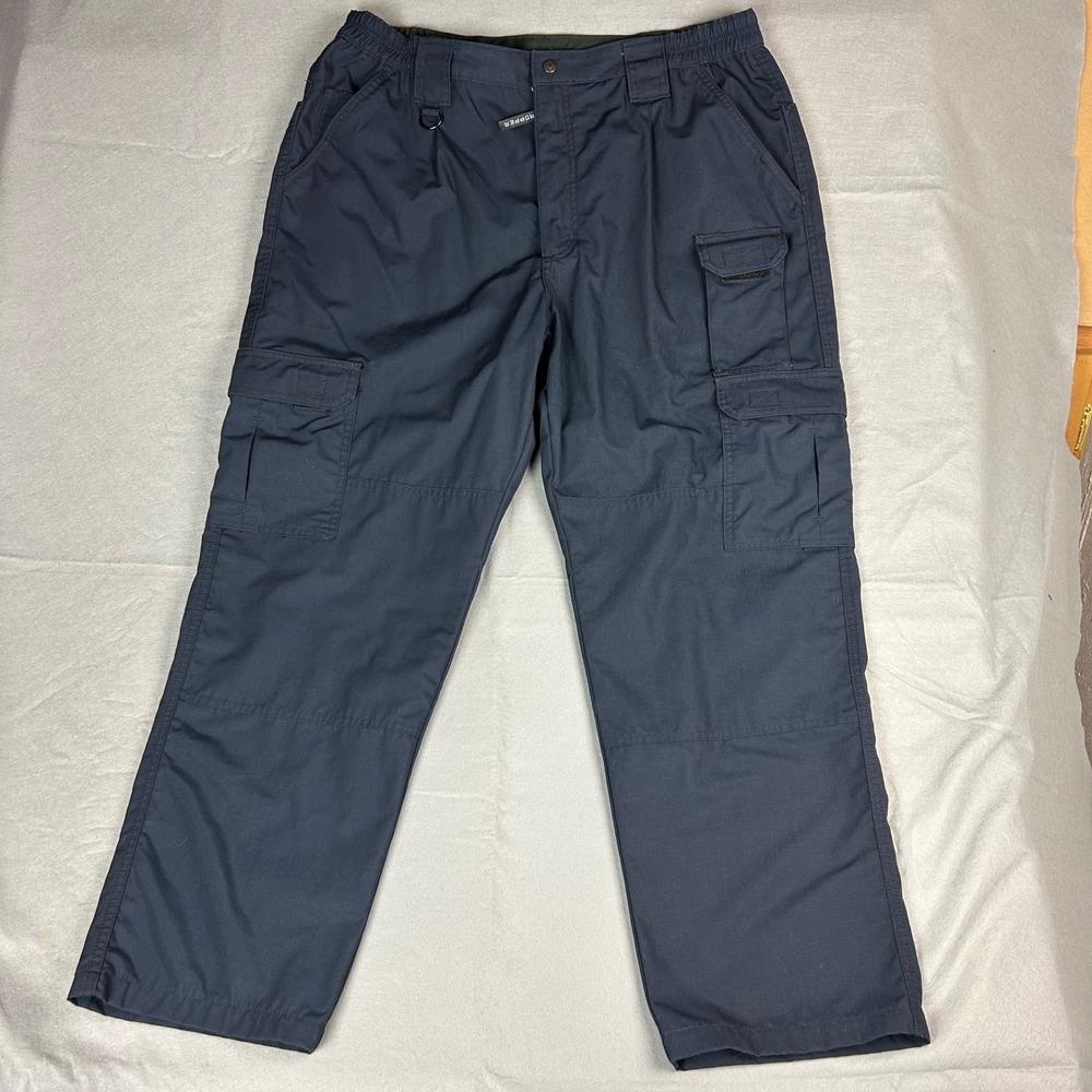 Propper Tactical Cargo Pants Mens 40/30 Navy Ripstop Utility Reinforced Knees